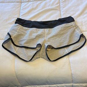 Lululemon (original style) Speed Shorts with reflective stripes